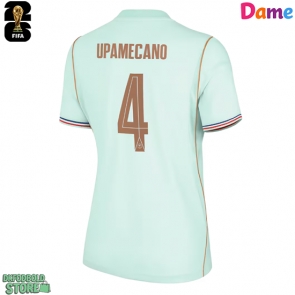 Frankrig Dayot Upamecano #4 Replika Udebanetrøje Dame VM 2026 Kortærmet